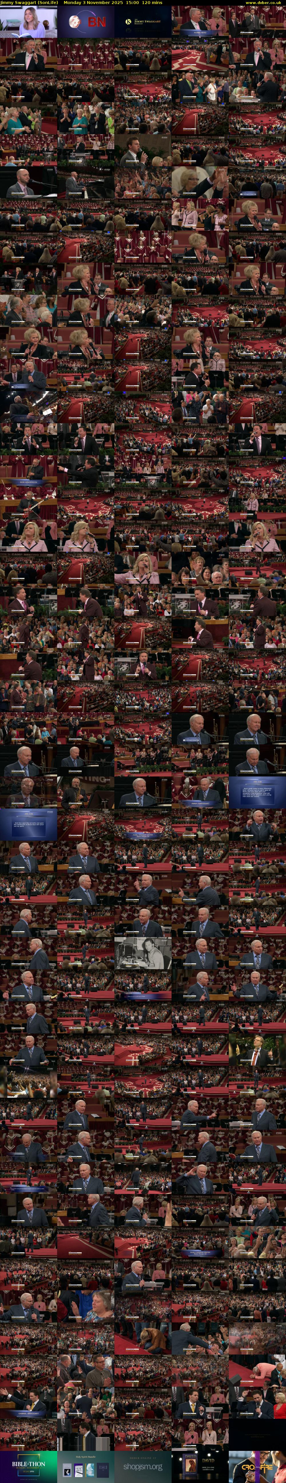 Jimmy Swaggart (SonLife) Monday 3 November 2025 15:00 - 17:00