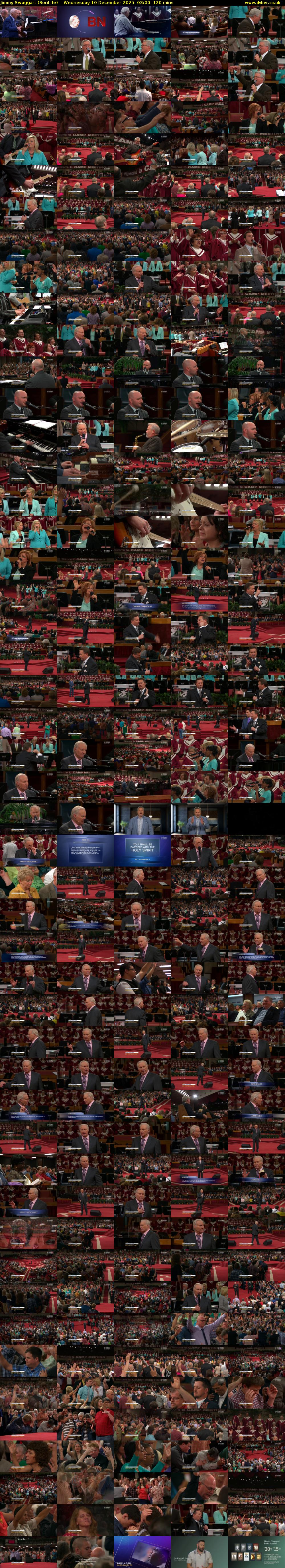 Jimmy Swaggart (SonLife) Wednesday 10 December 2025 03:00 - 05:00