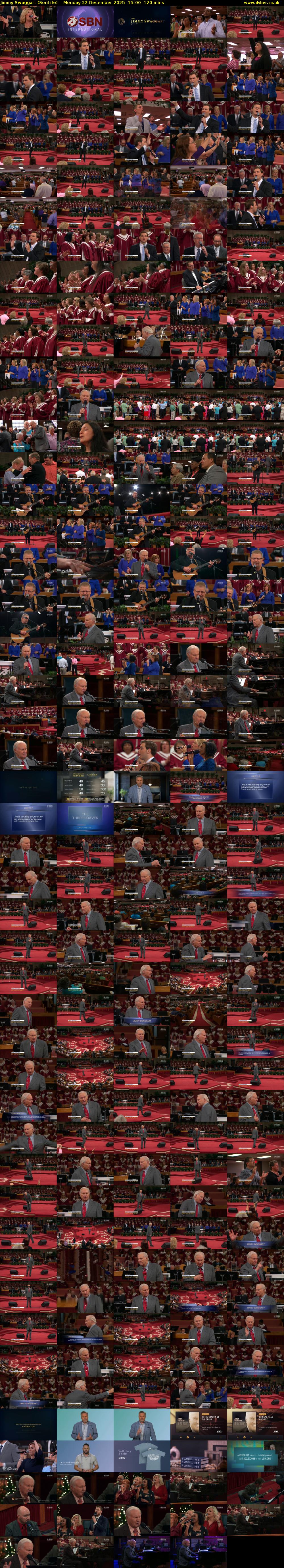 Jimmy Swaggart (SonLife) Monday 22 December 2025 15:00 - 17:00