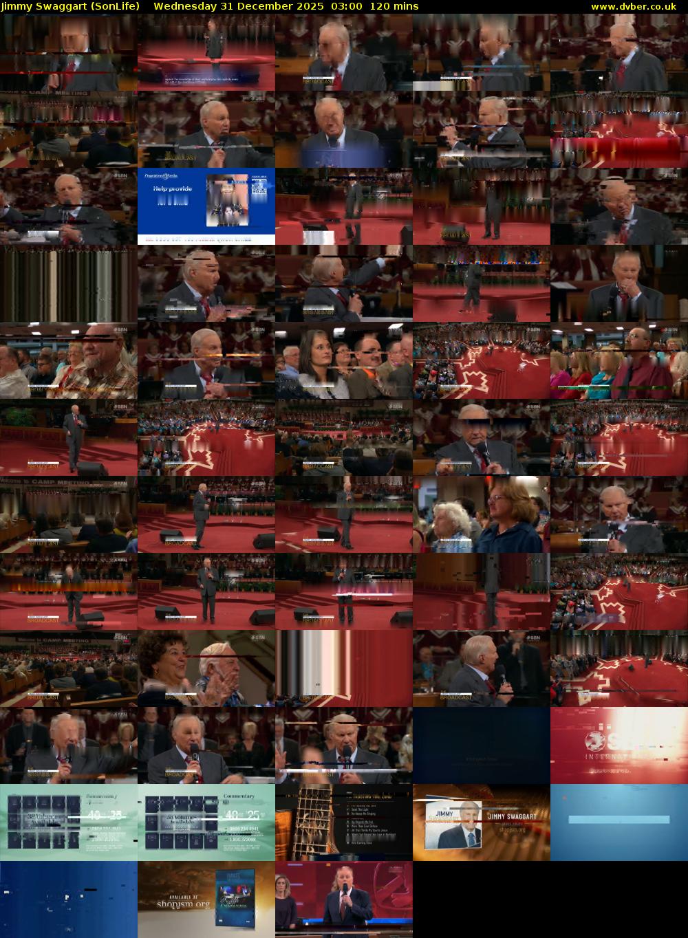 Jimmy Swaggart (SonLife) Wednesday 31 December 2025 03:00 - 05:00