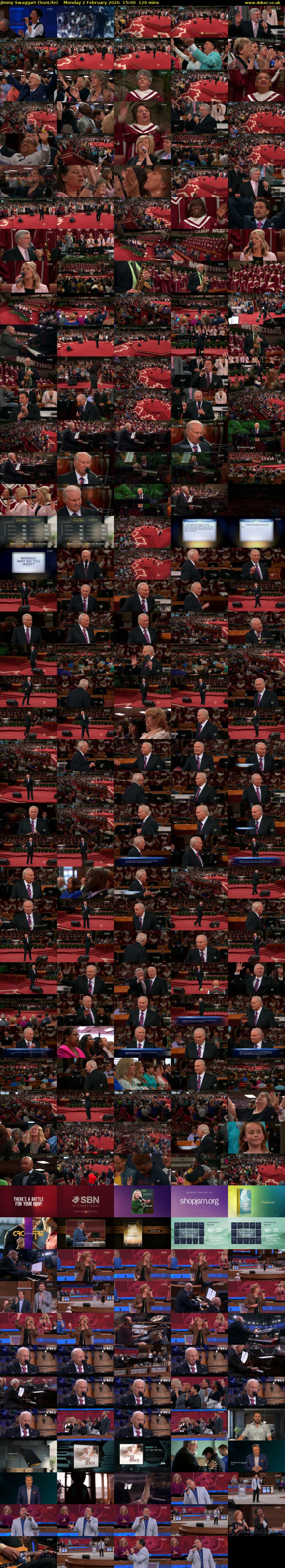 Jimmy Swaggart (SonLife) Monday 2 February 2026 15:00 - 17:00