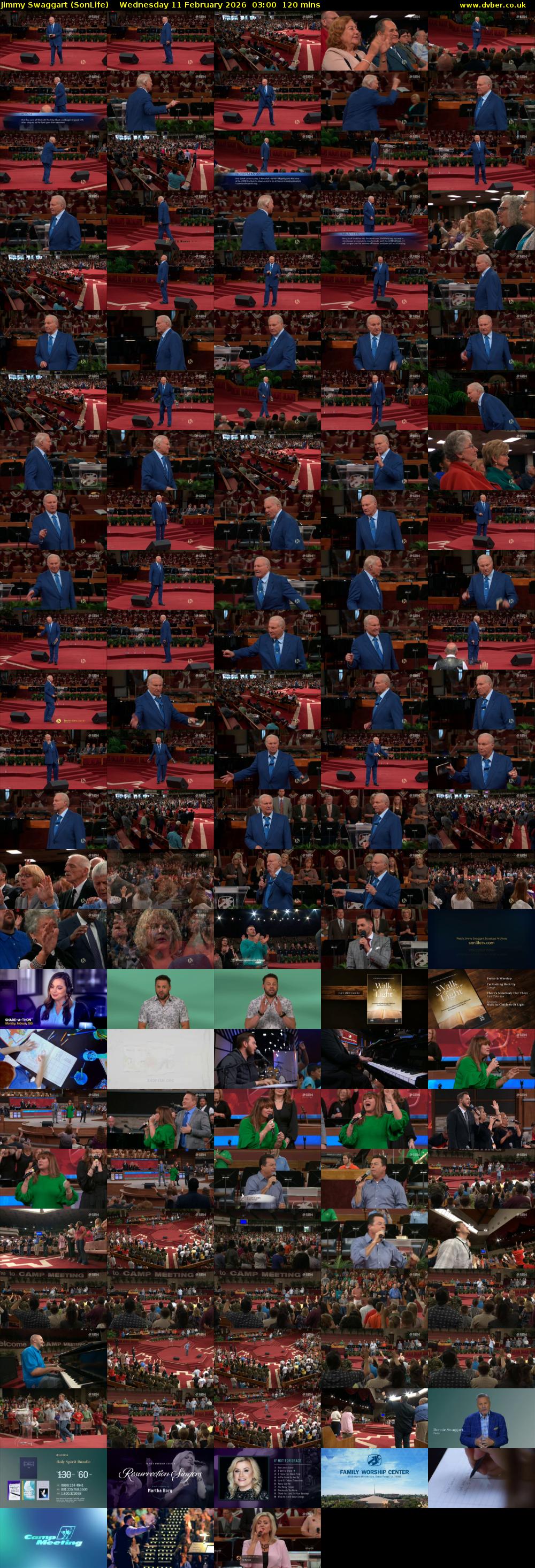 Jimmy Swaggart (SonLife) Wednesday 11 February 2026 03:00 - 05:00