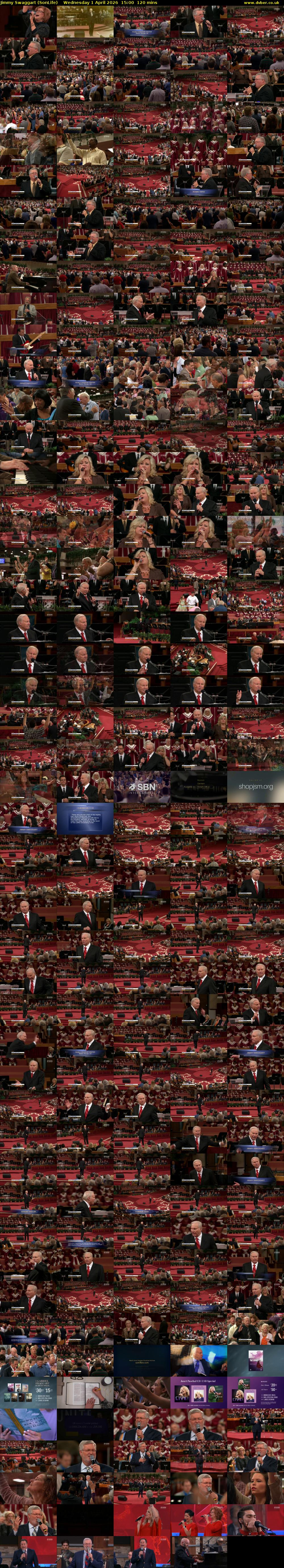 Jimmy Swaggart (SonLife) Wednesday 1 April 2026 15:00 - 17:00