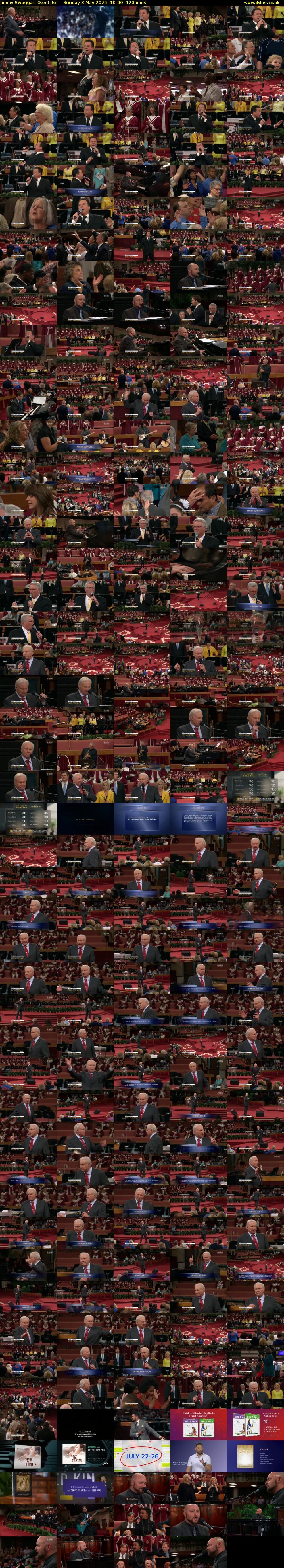 Jimmy Swaggart (SonLife) Sunday 3 May 2026 10:00 - 12:00