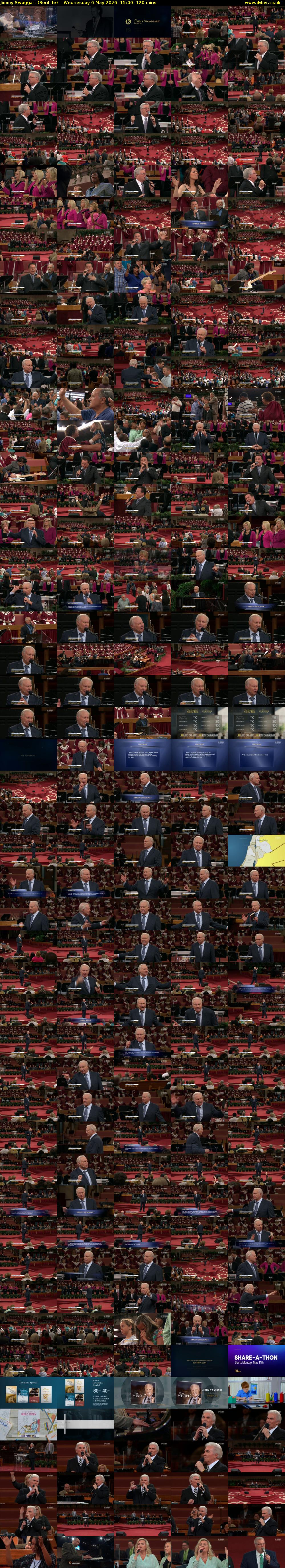 Jimmy Swaggart (SonLife) Wednesday 6 May 2026 15:00 - 17:00