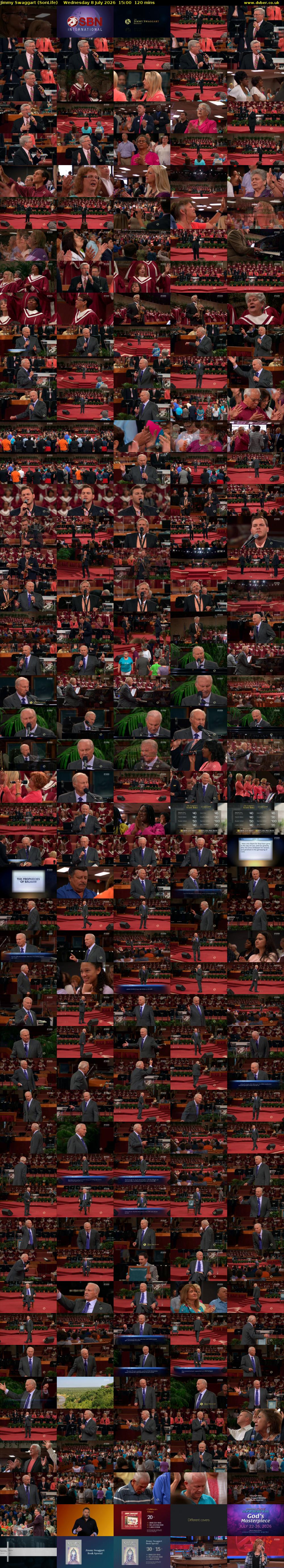 Jimmy Swaggart (SonLife) Wednesday 8 July 2026 15:00 - 17:00