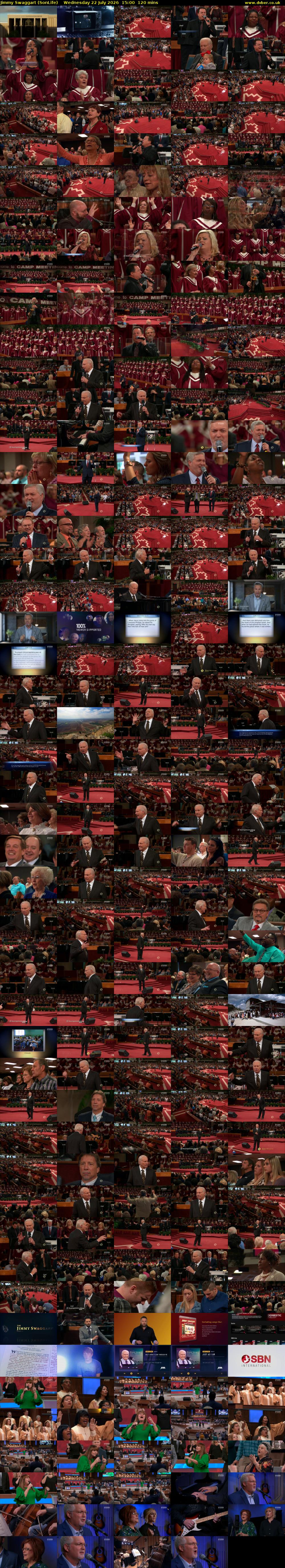 Jimmy Swaggart (SonLife) Wednesday 22 July 2026 15:00 - 17:00