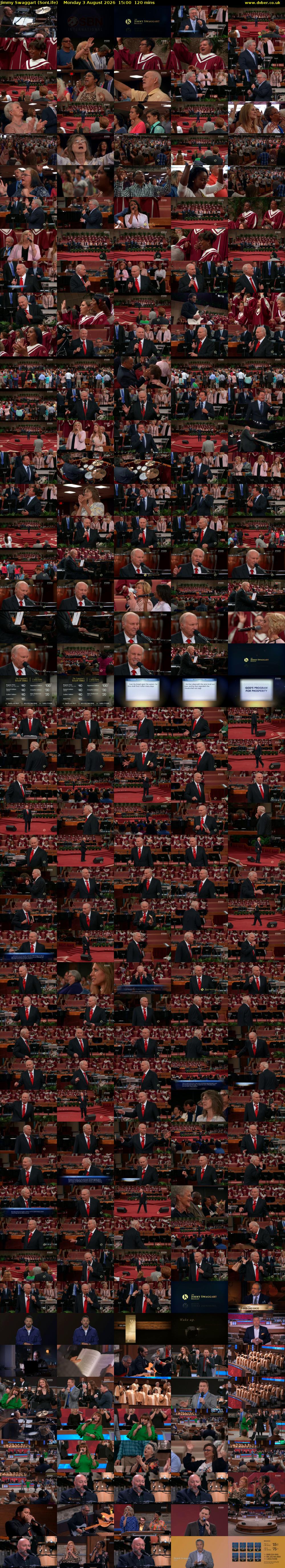 Jimmy Swaggart (SonLife) Monday 3 August 2026 15:00 - 17:00