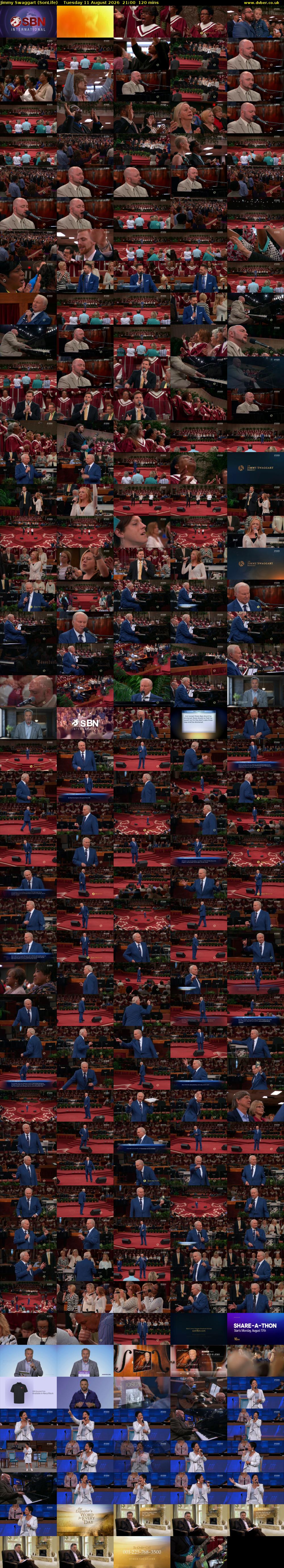 Jimmy Swaggart (SonLife) Tuesday 11 August 2026 21:00 - 23:00