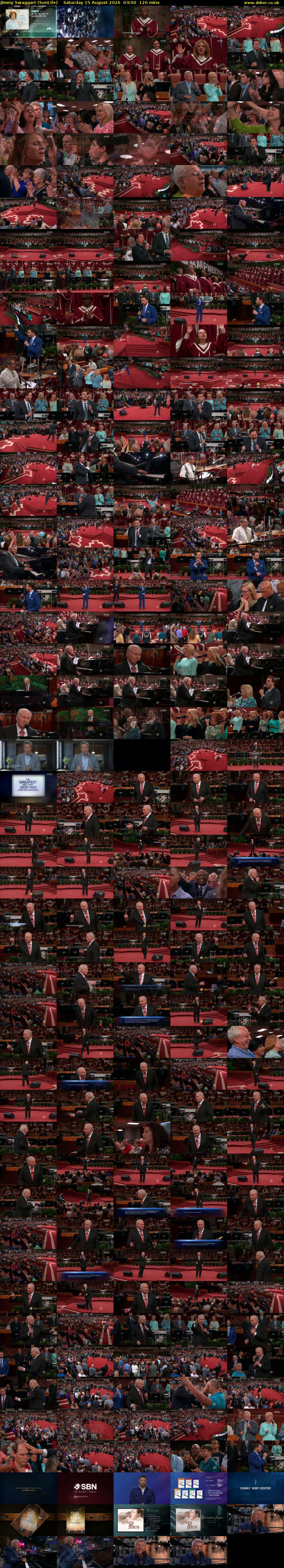 Jimmy Swaggart (SonLife) Saturday 15 August 2026 03:00 - 05:00