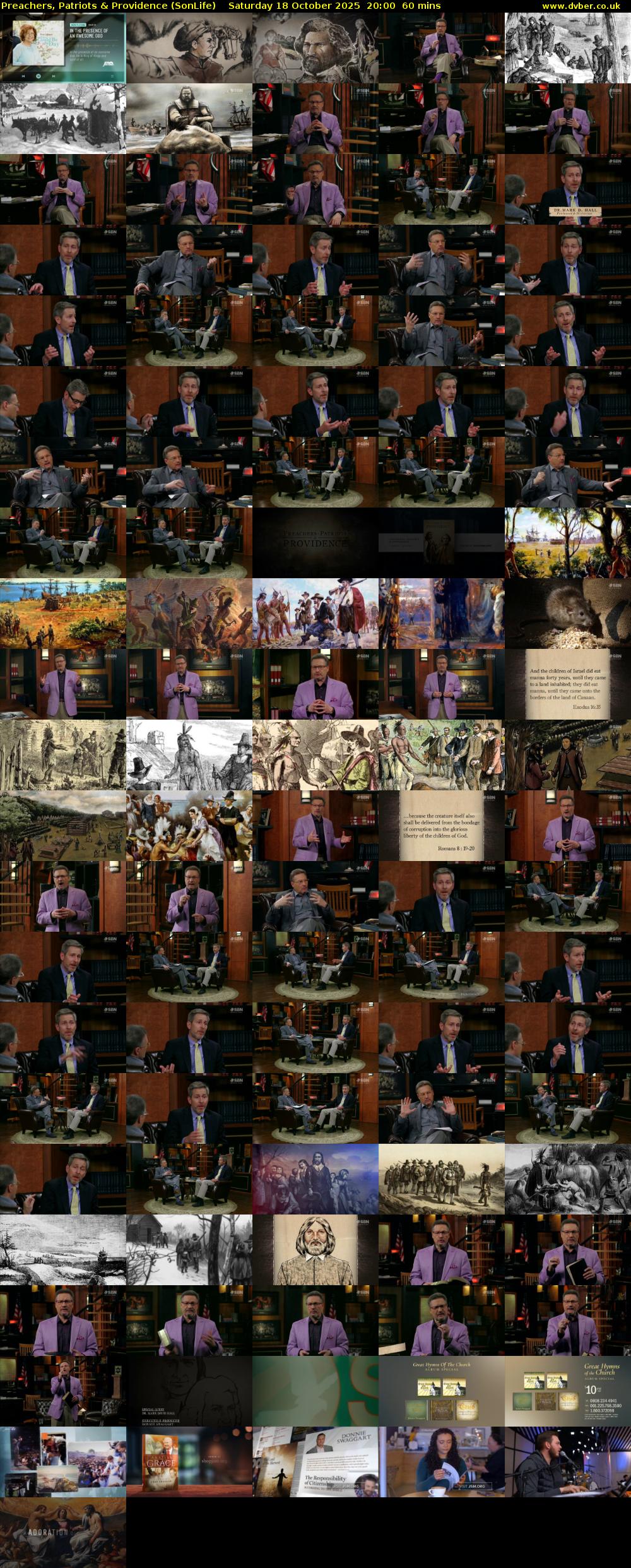 Preachers, Patriots & Providence (SonLife) Saturday 18 October 2025 20:00 - 21:00