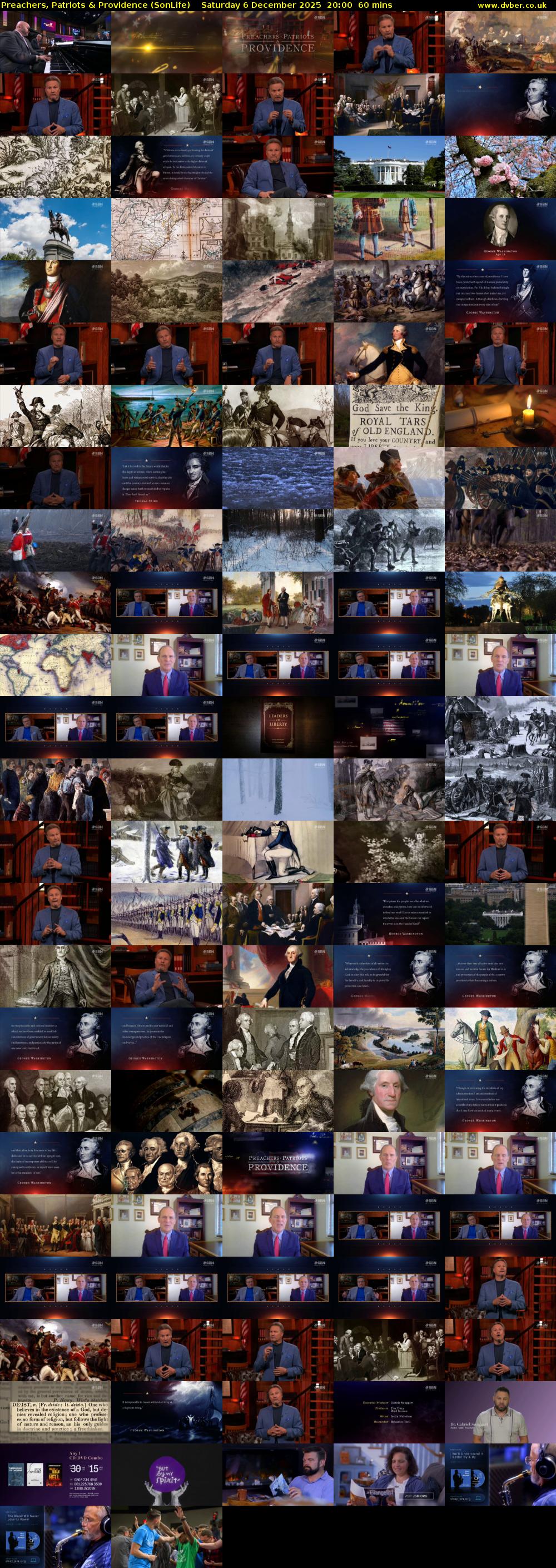 Preachers, Patriots & Providence (SonLife) Saturday 6 December 2025 20:00 - 21:00