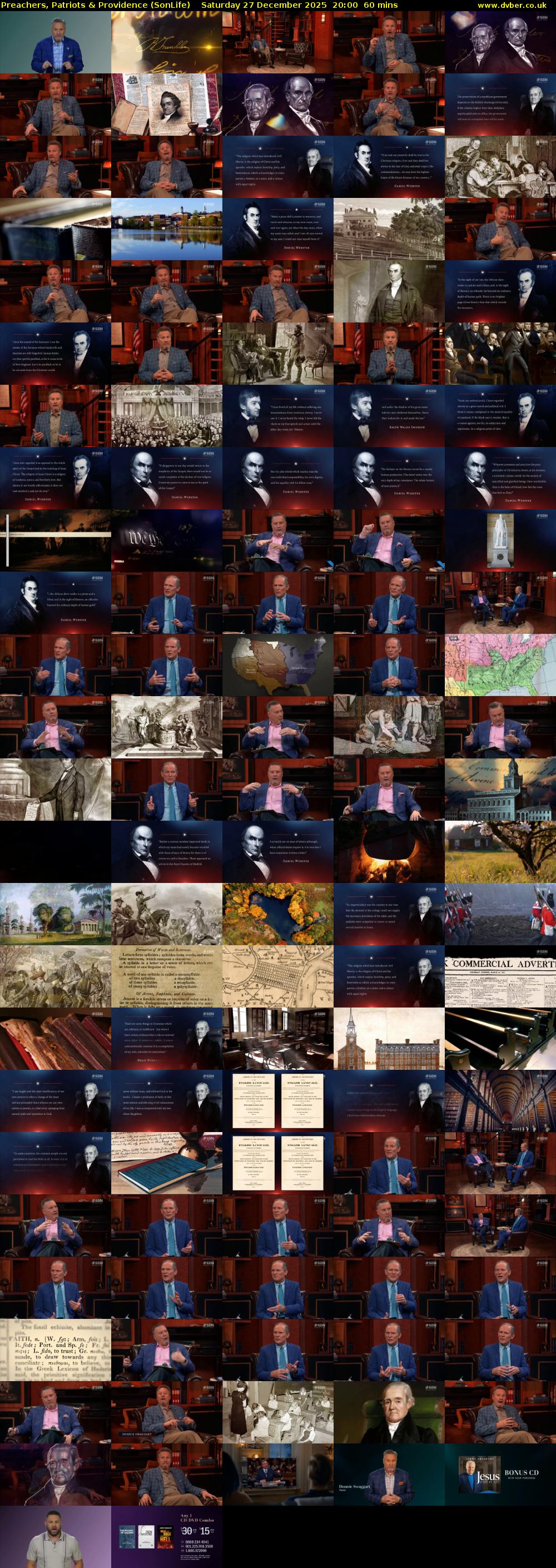 Preachers, Patriots & Providence (SonLife) Saturday 27 December 2025 20:00 - 21:00