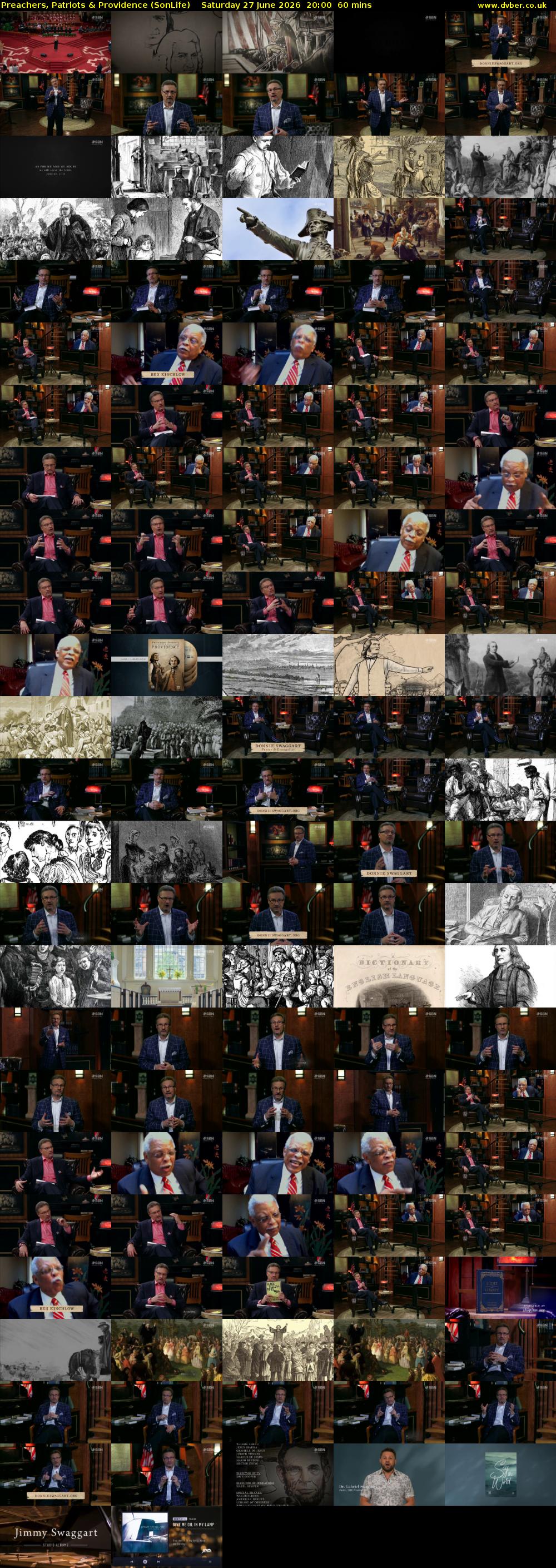 Preachers, Patriots & Providence (SonLife) Saturday 27 June 2026 20:00 - 21:00