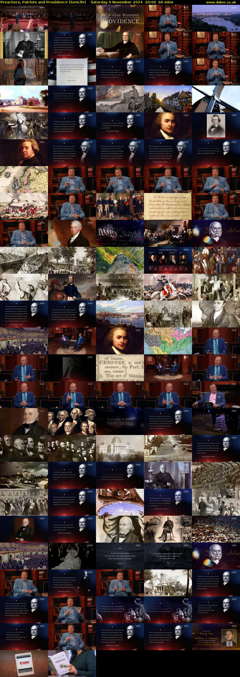 Preachers, Patriots and Providence (SonLife) Saturday 9 November 2024 20:00 - 21:00