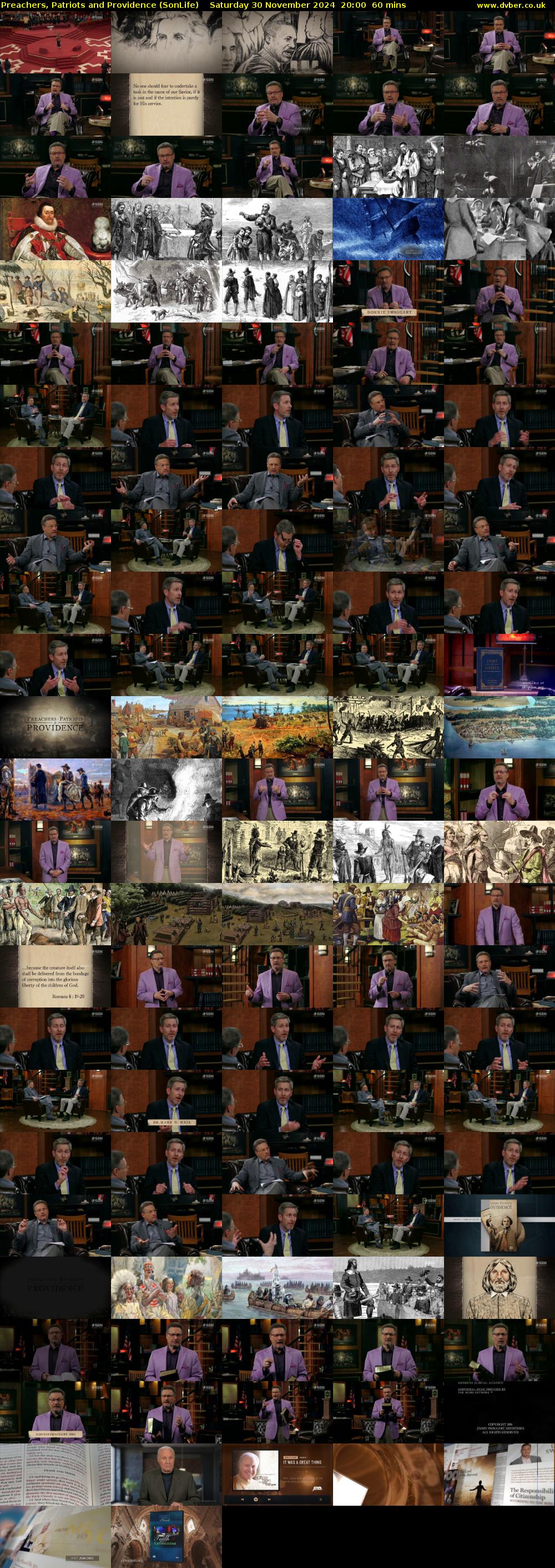Preachers, Patriots and Providence (SonLife) Saturday 30 November 2024 20:00 - 21:00