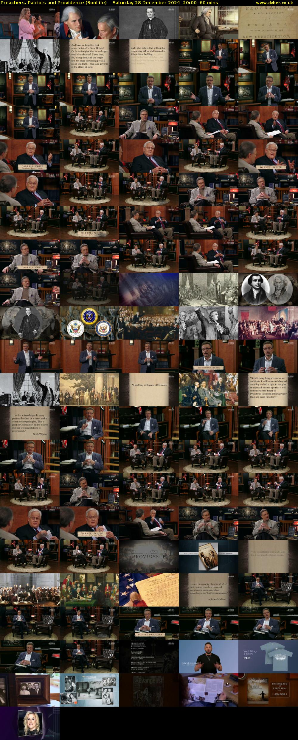 Preachers, Patriots and Providence (SonLife) Saturday 28 December 2024 20:00 - 21:00
