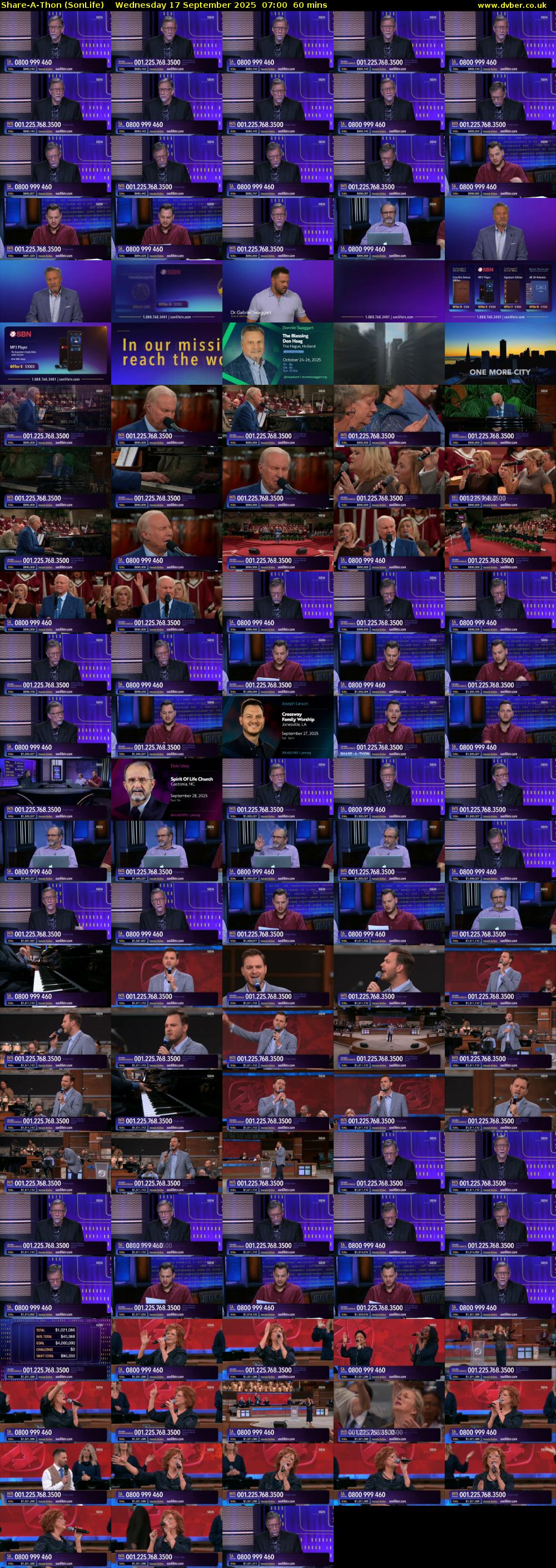 Share-A-Thon (SonLife) Wednesday 17 September 2025 07:00 - 08:00