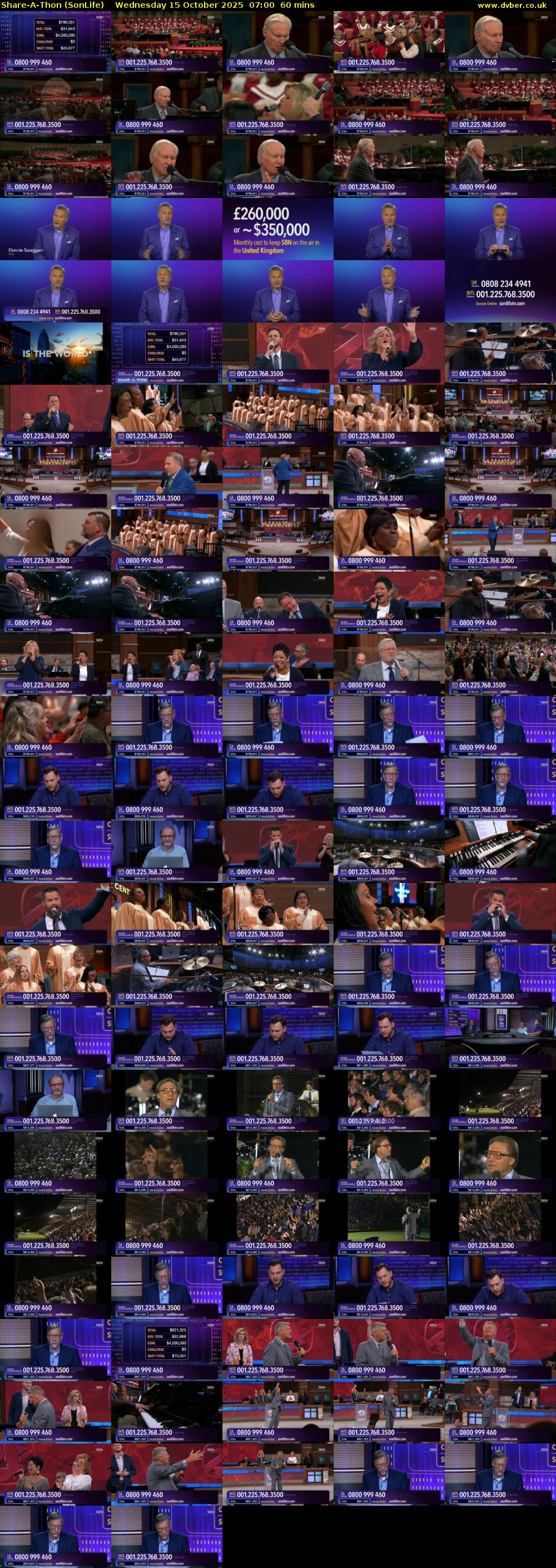 Share-A-Thon (SonLife) Wednesday 15 October 2025 07:00 - 08:00