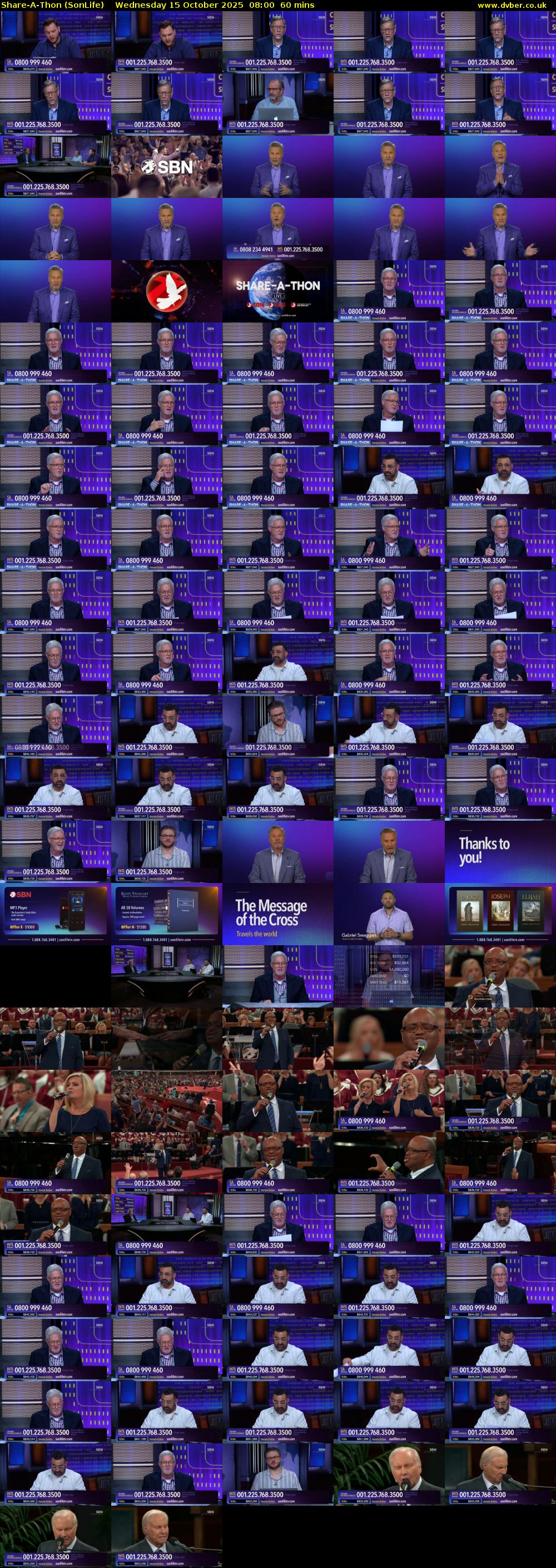 Share-A-Thon (SonLife) Wednesday 15 October 2025 08:00 - 09:00