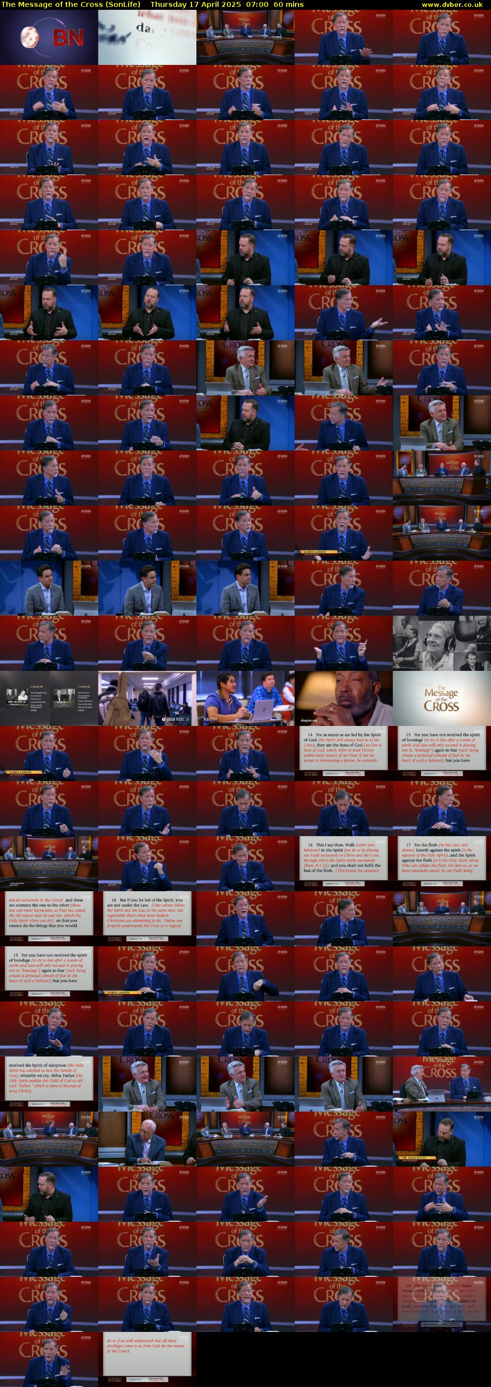 The Message of the Cross (SonLife) Thursday 17 April 2025 07:00 - 08:00