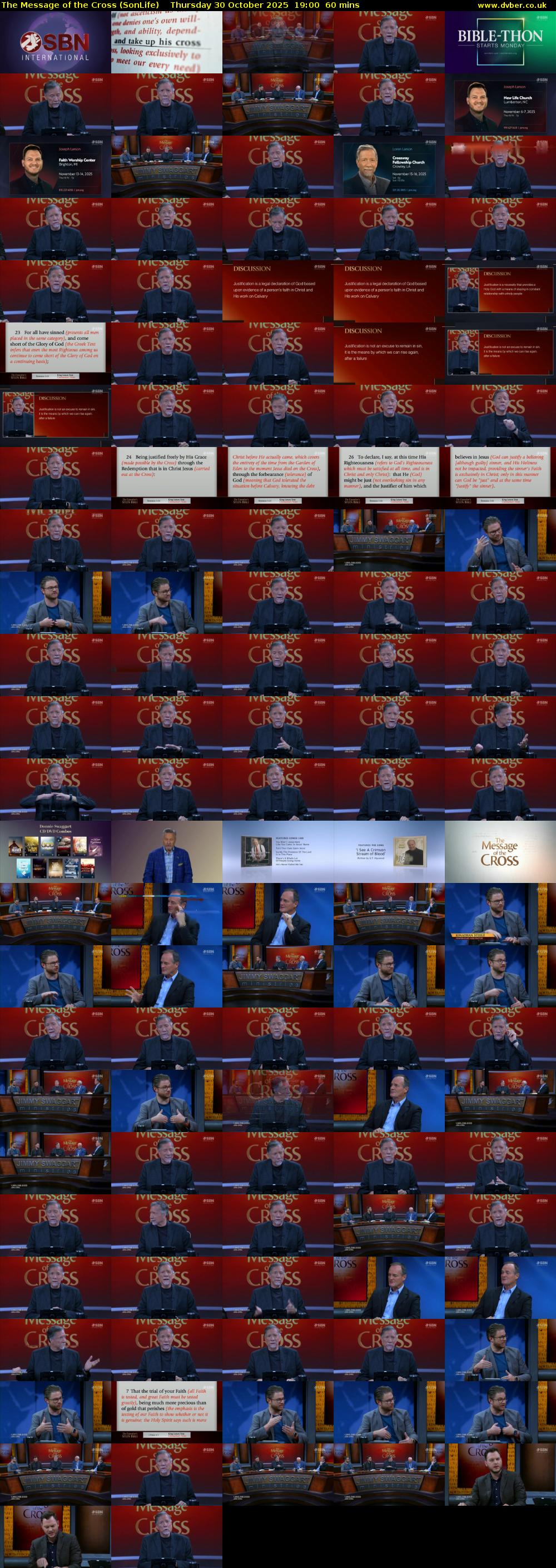 The Message of the Cross (SonLife) Thursday 30 October 2025 19:00 - 20:00