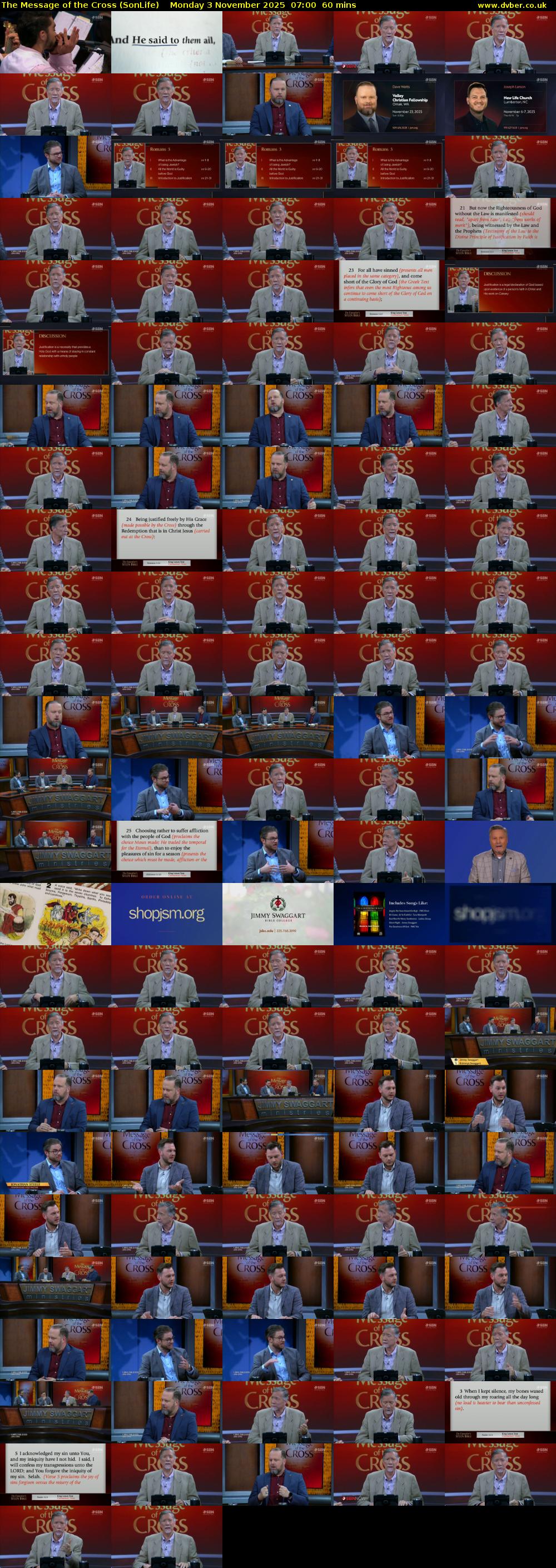 The Message of the Cross (SonLife) Monday 3 November 2025 07:00 - 08:00