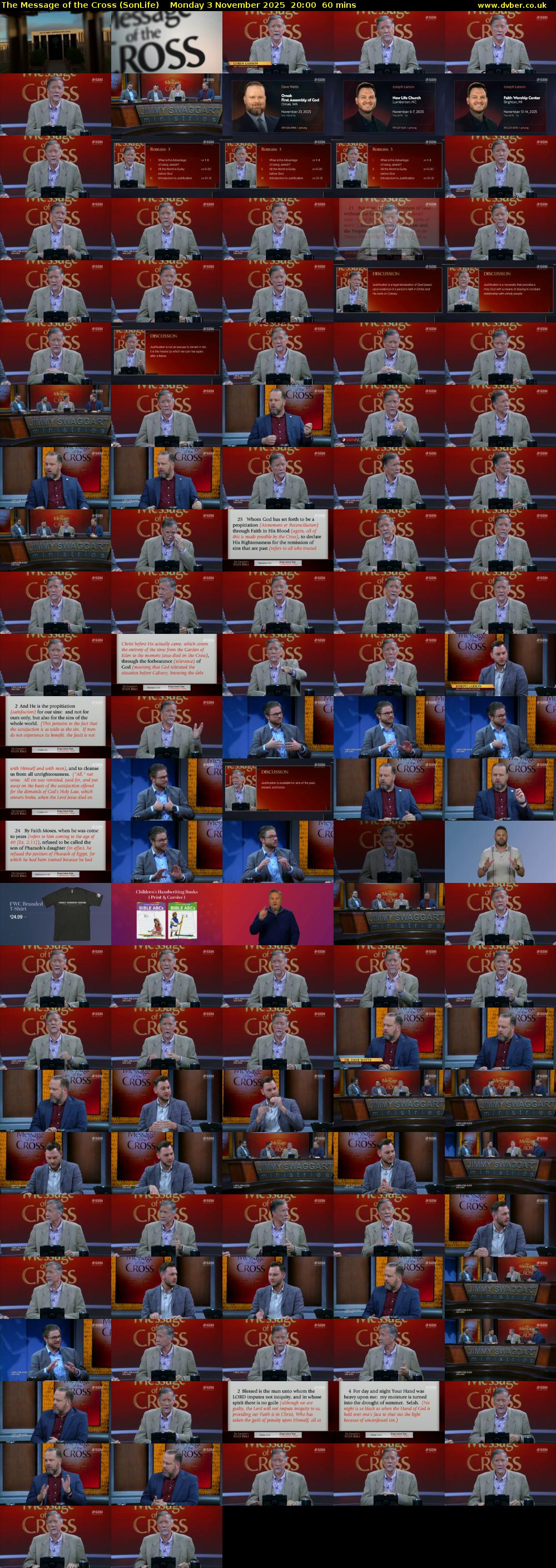 The Message of the Cross (SonLife) Monday 3 November 2025 20:00 - 21:00
