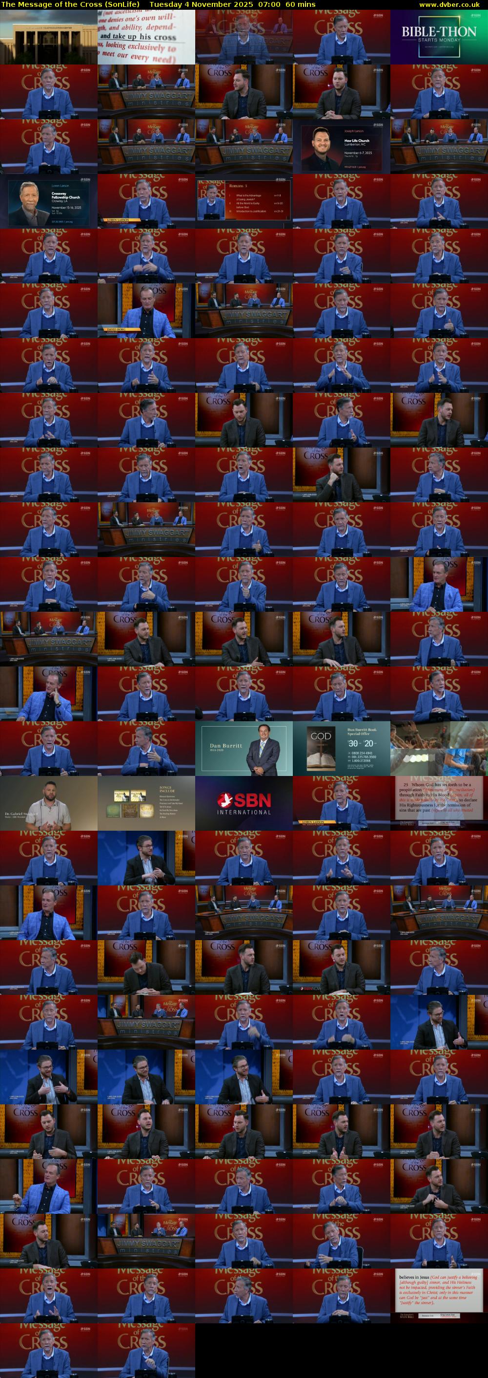 The Message of the Cross (SonLife) Tuesday 4 November 2025 07:00 - 08:00