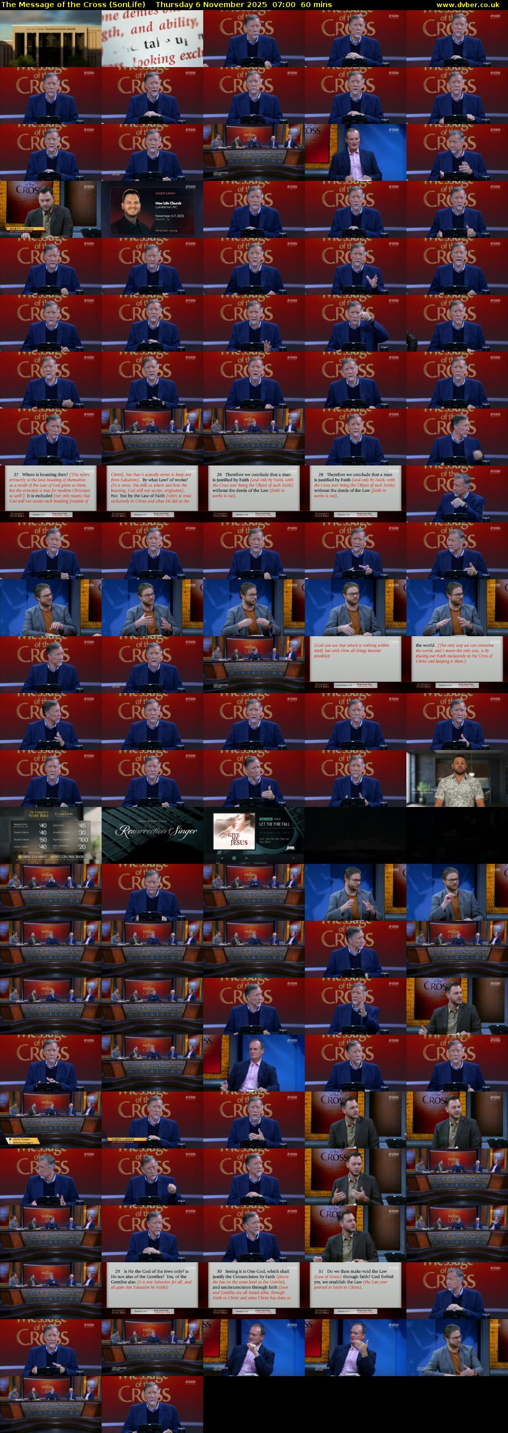 The Message of the Cross (SonLife) Thursday 6 November 2025 07:00 - 08:00