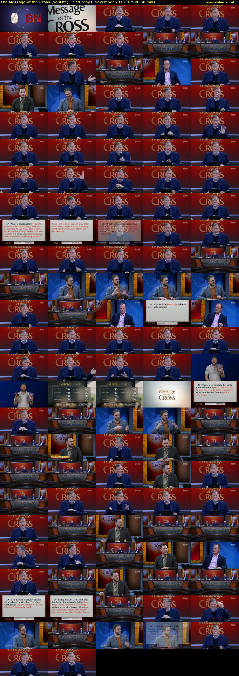 The Message of the Cross (SonLife) Saturday 8 November 2025 17:00 - 18:00