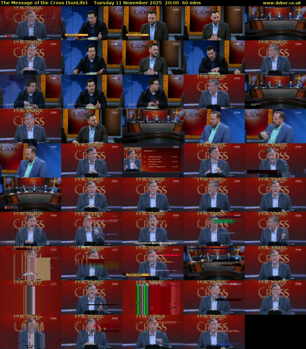 The Message of the Cross (SonLife) Tuesday 11 November 2025 20:00 - 21:00