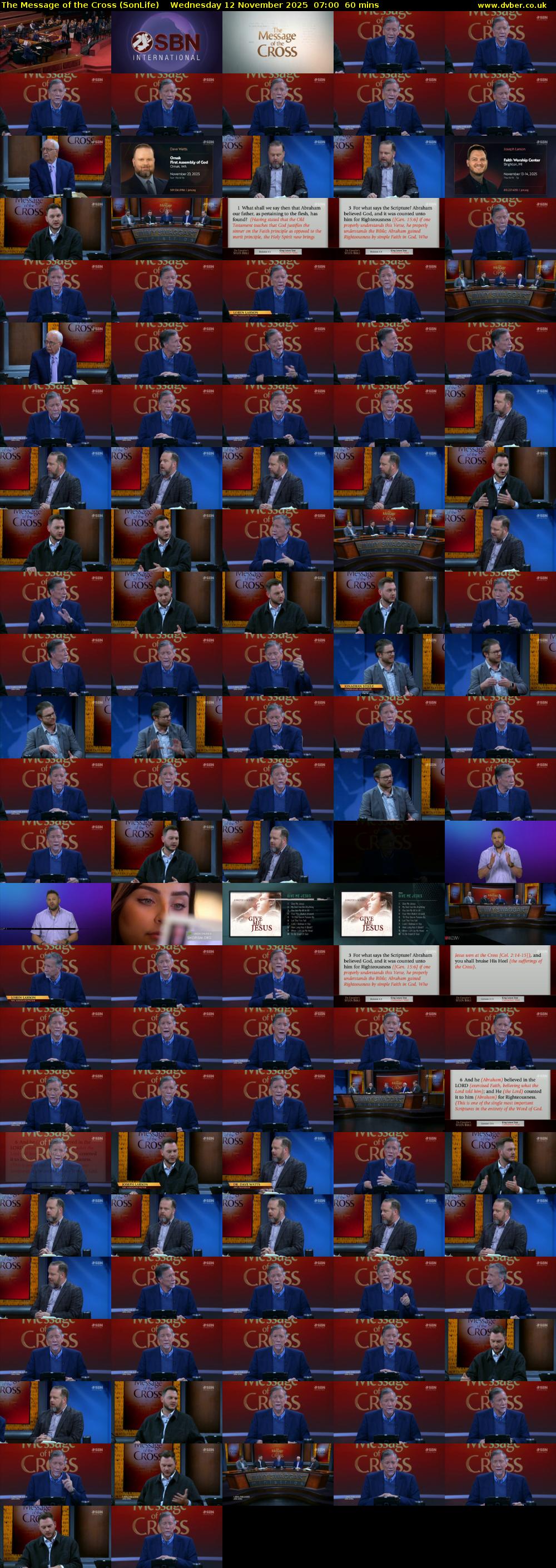 The Message of the Cross (SonLife) Wednesday 12 November 2025 07:00 - 08:00