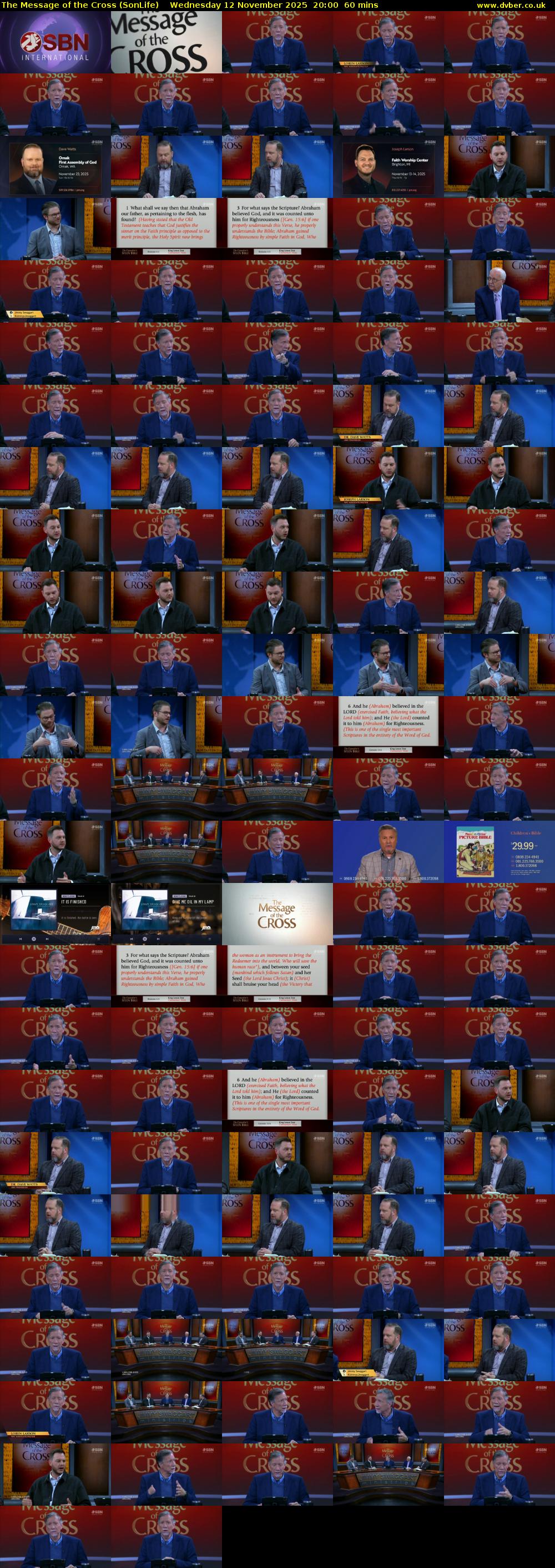 The Message of the Cross (SonLife) Wednesday 12 November 2025 20:00 - 21:00