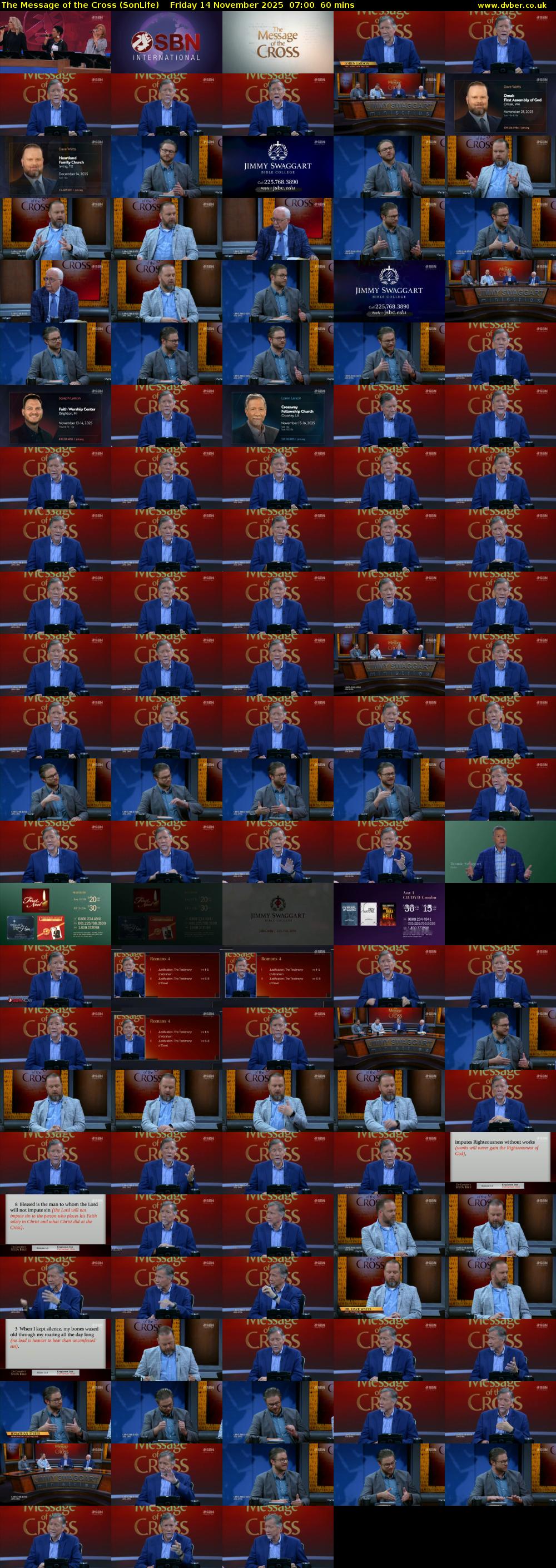 The Message of the Cross (SonLife) Friday 14 November 2025 07:00 - 08:00