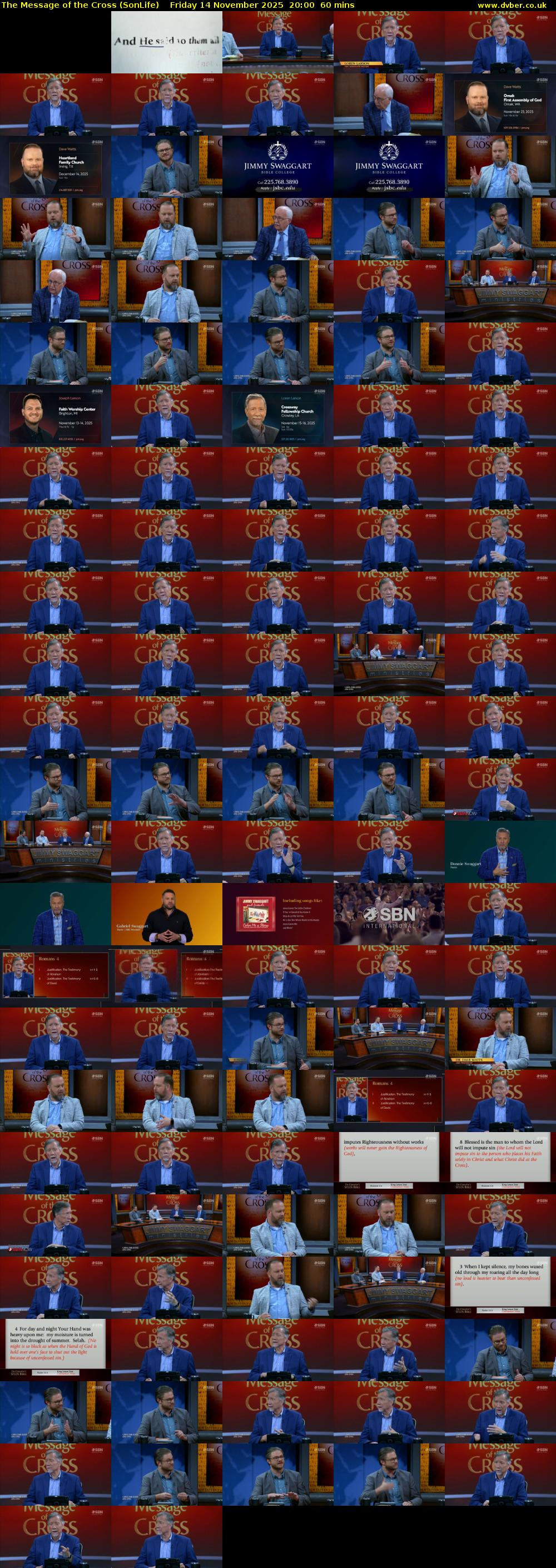 The Message of the Cross (SonLife) Friday 14 November 2025 20:00 - 21:00