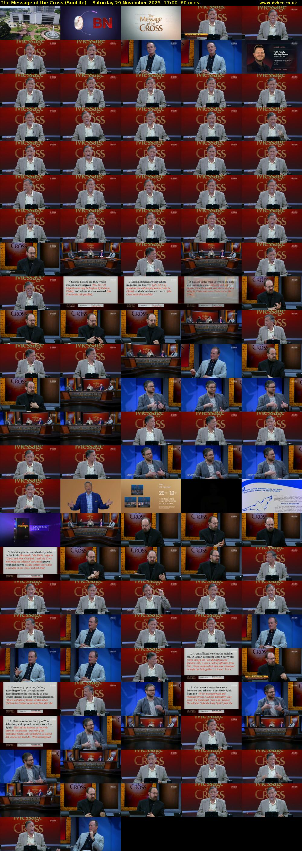 The Message of the Cross (SonLife) Saturday 29 November 2025 17:00 - 18:00