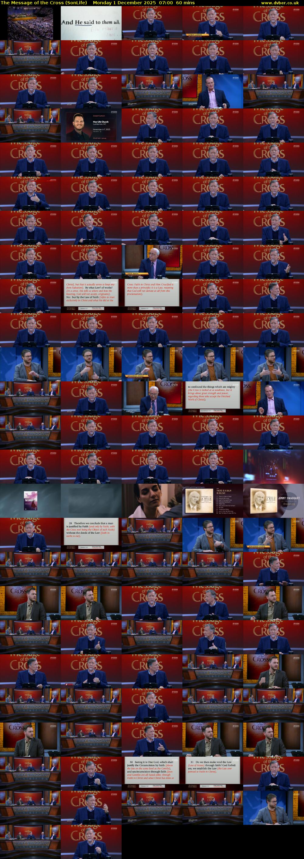 The Message of the Cross (SonLife) Monday 1 December 2025 07:00 - 08:00