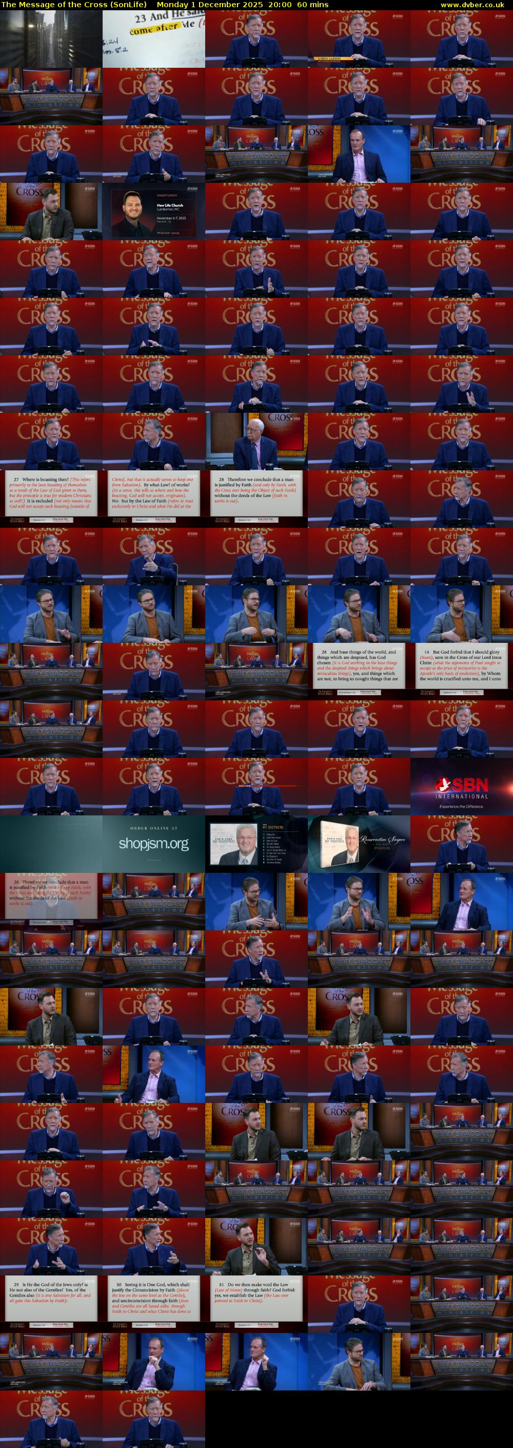 The Message of the Cross (SonLife) Monday 1 December 2025 20:00 - 21:00