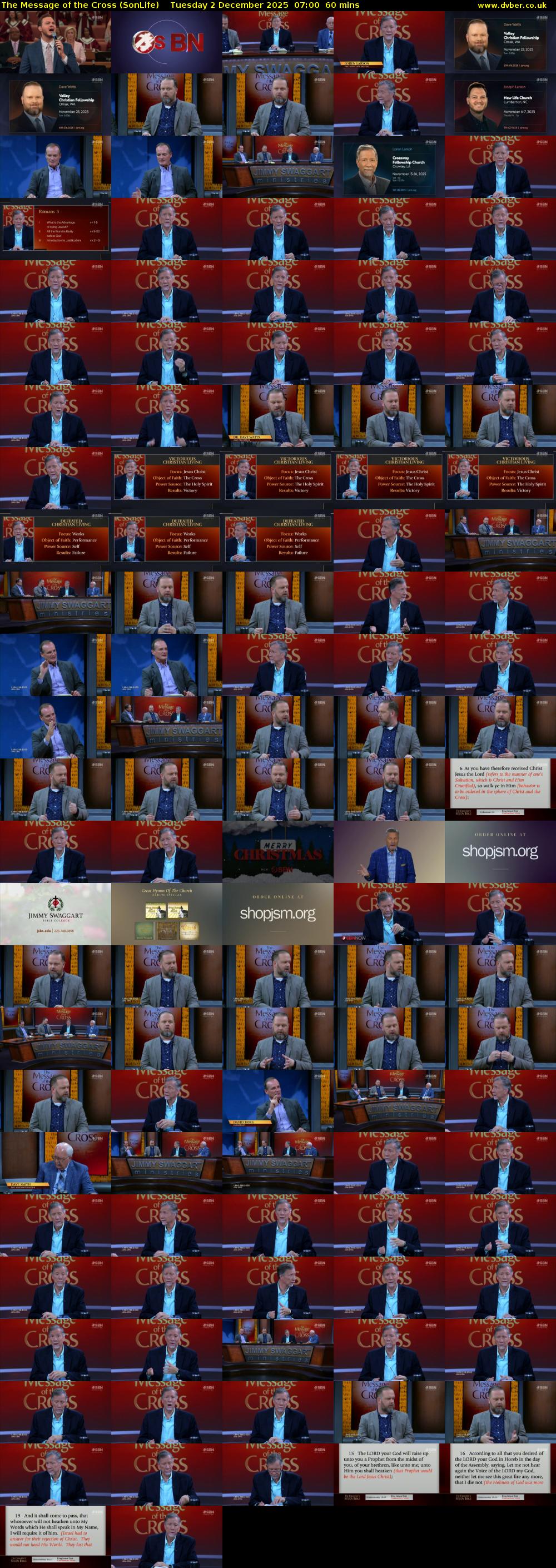 The Message of the Cross (SonLife) Tuesday 2 December 2025 07:00 - 08:00