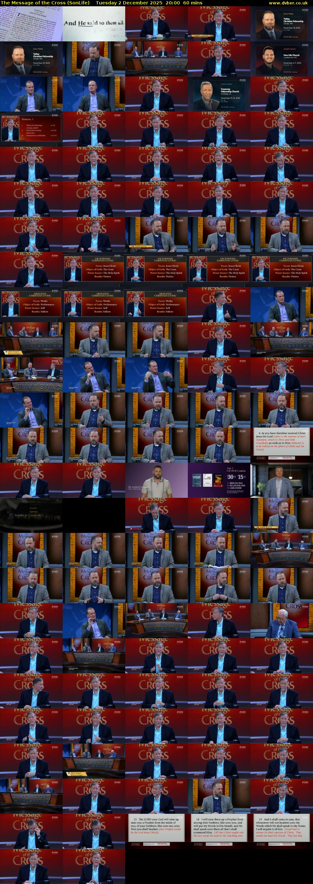 The Message of the Cross (SonLife) Tuesday 2 December 2025 20:00 - 21:00