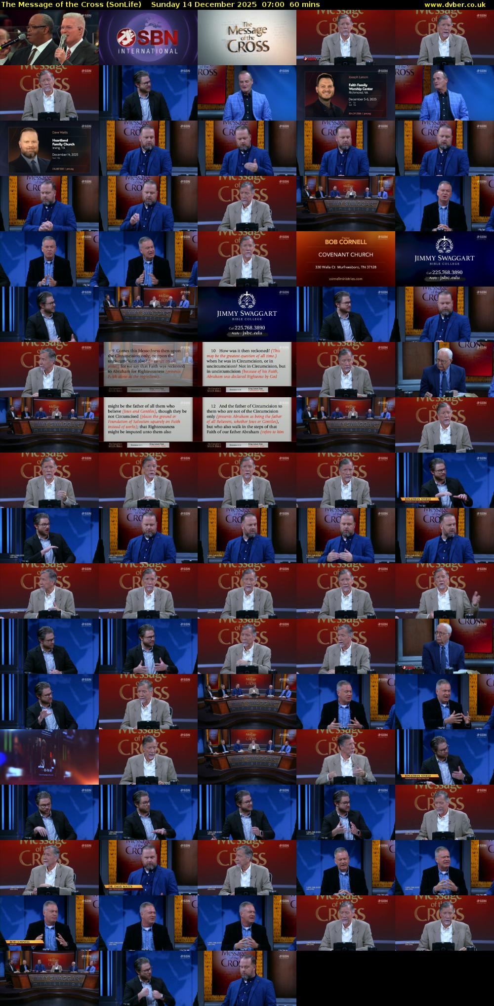 The Message of the Cross (SonLife) Sunday 14 December 2025 07:00 - 08:00