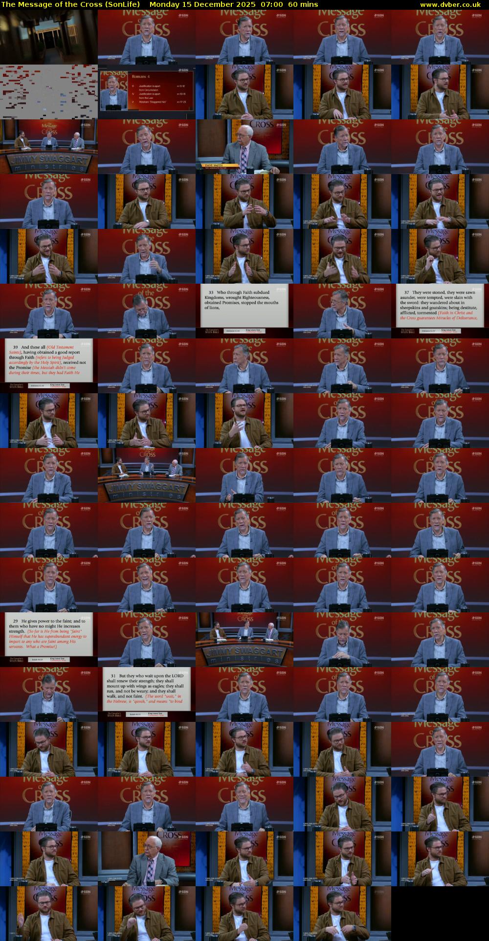 The Message of the Cross (SonLife) Monday 15 December 2025 07:00 - 08:00