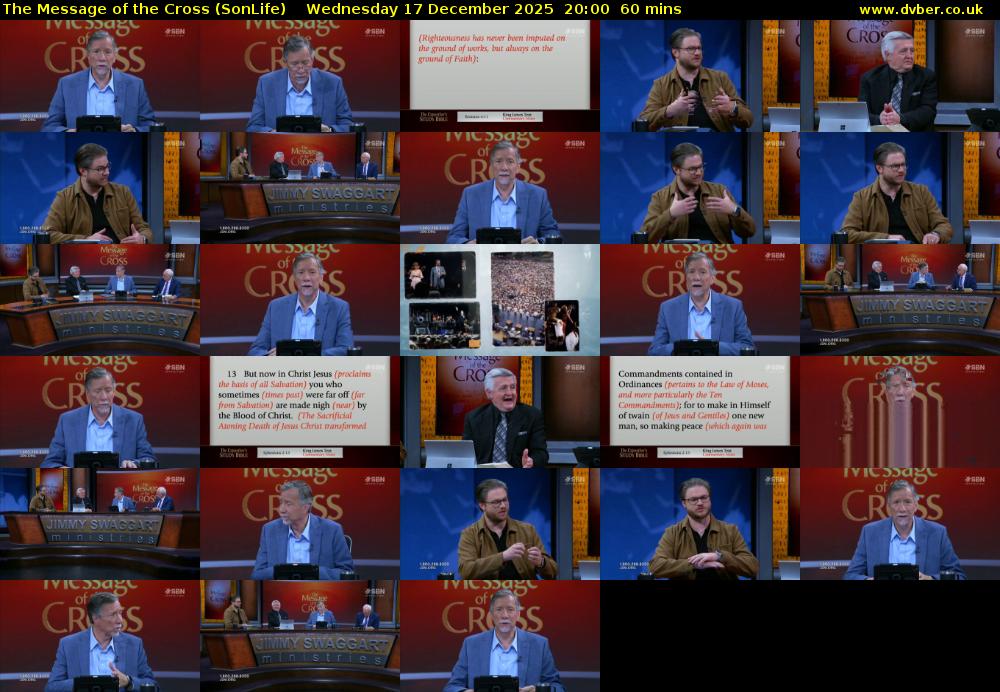 The Message of the Cross (SonLife) Wednesday 17 December 2025 20:00 - 21:00