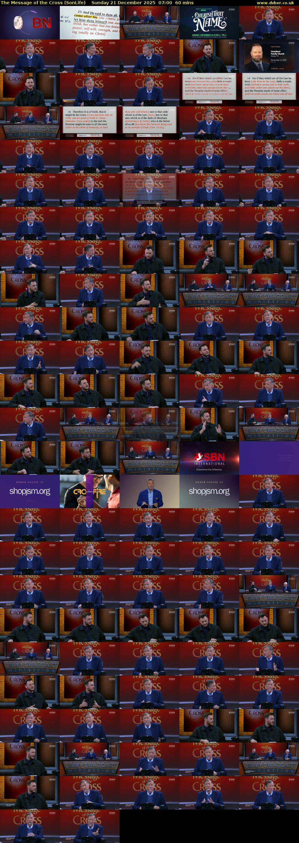 The Message of the Cross (SonLife) Sunday 21 December 2025 07:00 - 08:00