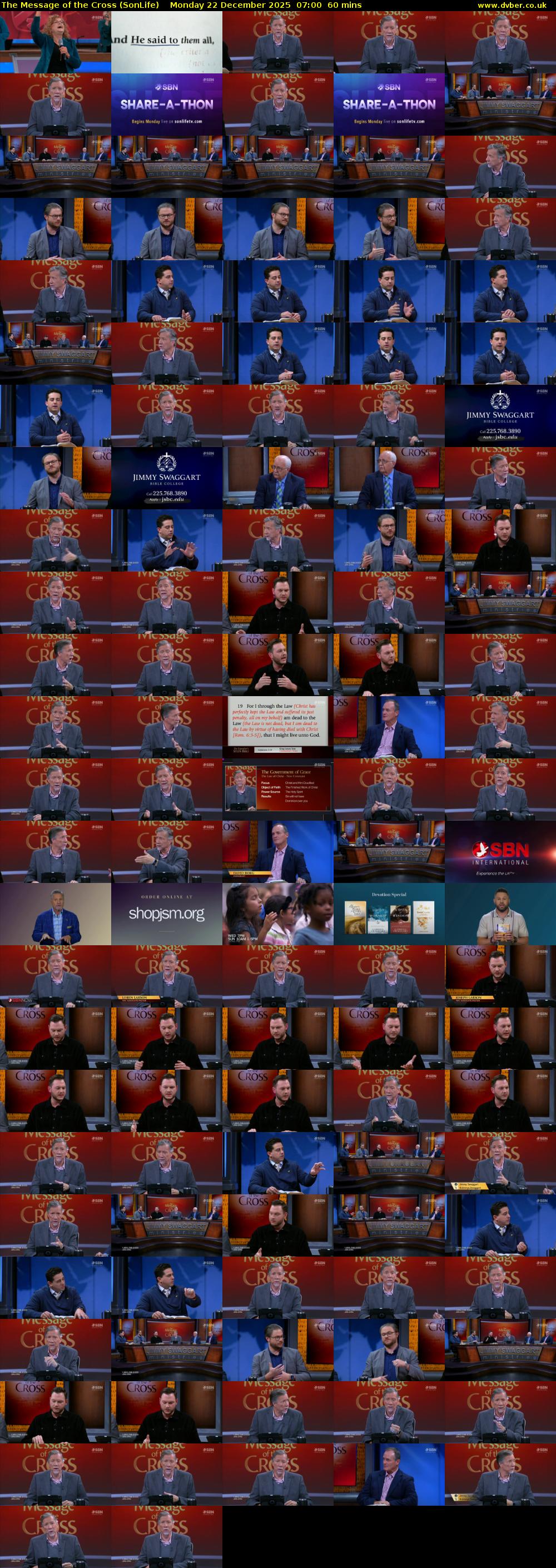 The Message of the Cross (SonLife) Monday 22 December 2025 07:00 - 08:00