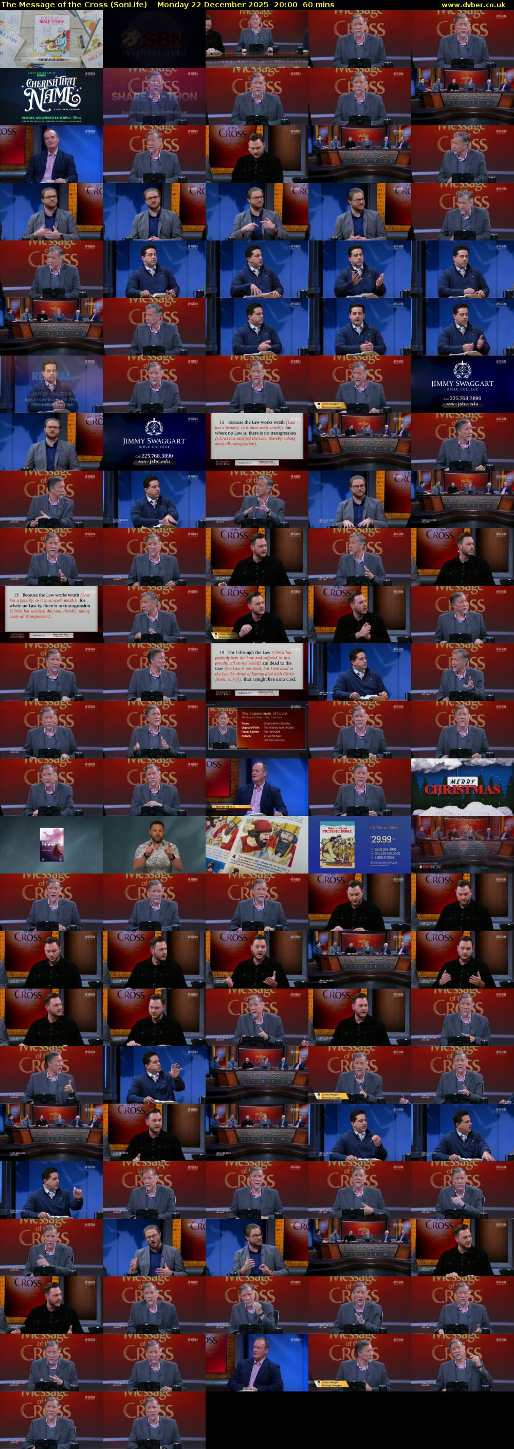 The Message of the Cross (SonLife) Monday 22 December 2025 20:00 - 21:00