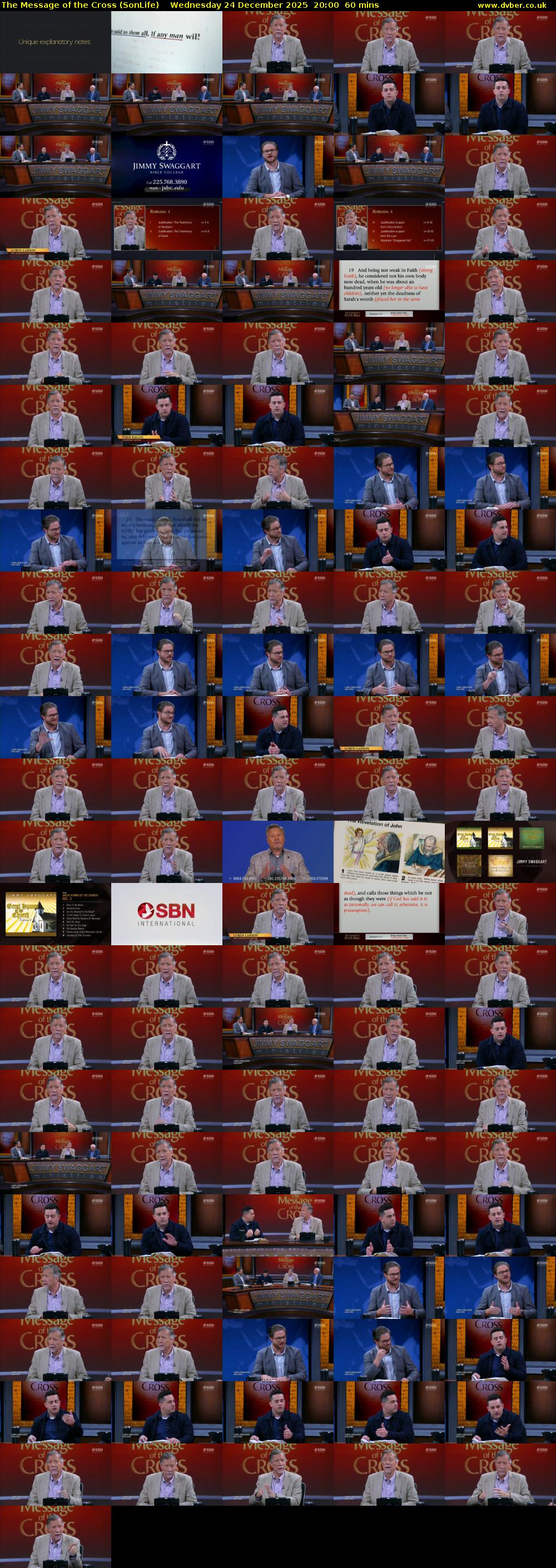 The Message of the Cross (SonLife) Wednesday 24 December 2025 20:00 - 21:00