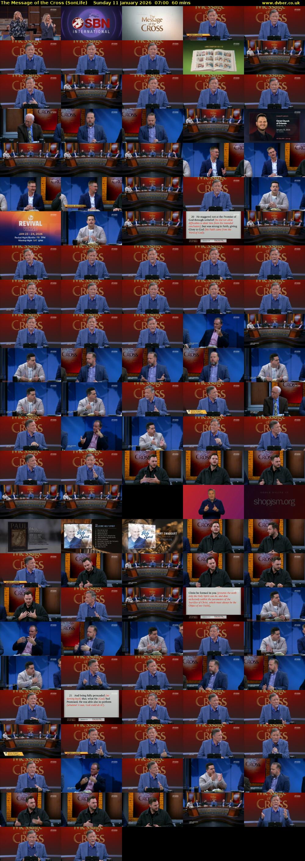 The Message of the Cross (SonLife) Sunday 11 January 2026 07:00 - 08:00