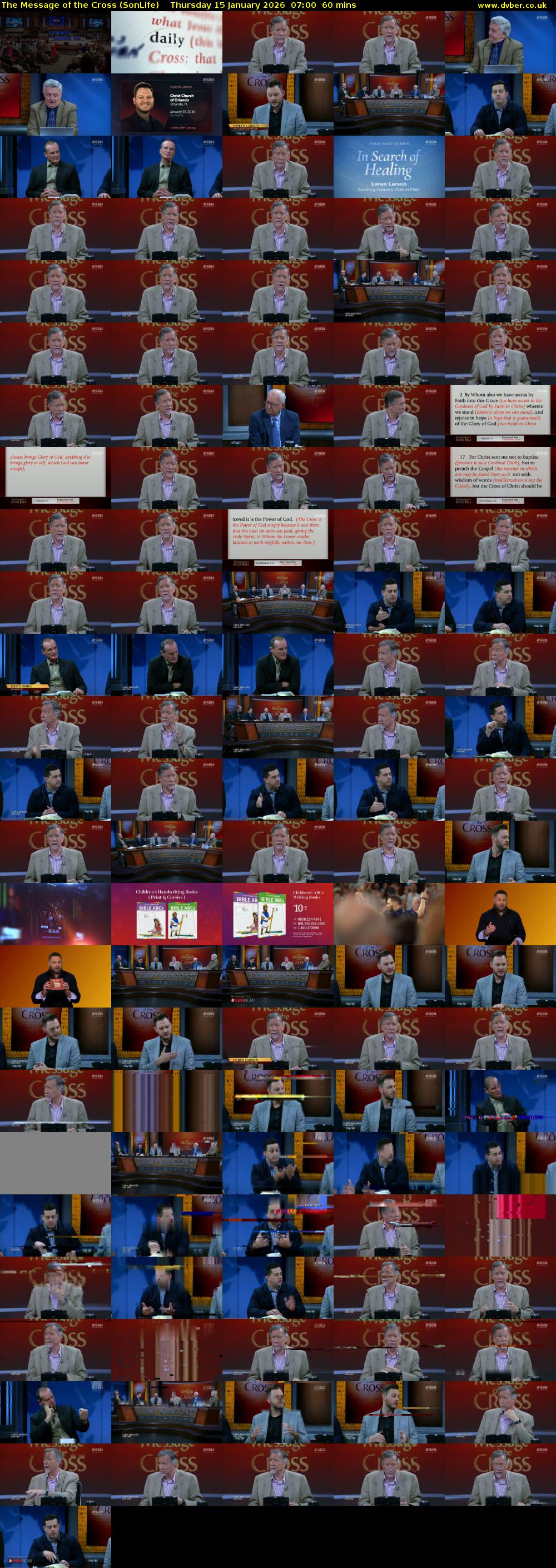 The Message of the Cross (SonLife) Thursday 15 January 2026 07:00 - 08:00